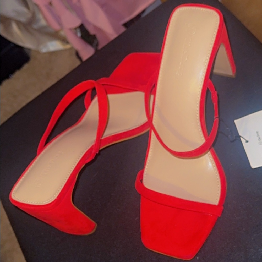 Elegant Red Women's Heels